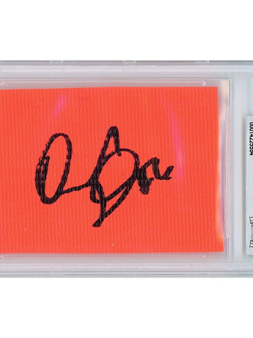 Quandre Diggs Signed Football Pylon Piece Seahawks Lions Beckett Slab Autograph